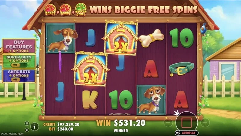 The Big Dog House - добивка во основната игра